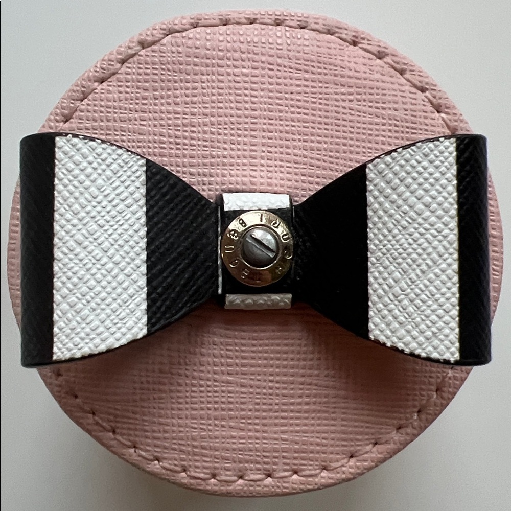 Henri Bendel Pink Leather Jewelry Ring Box Holder - Picture 3 of 9
